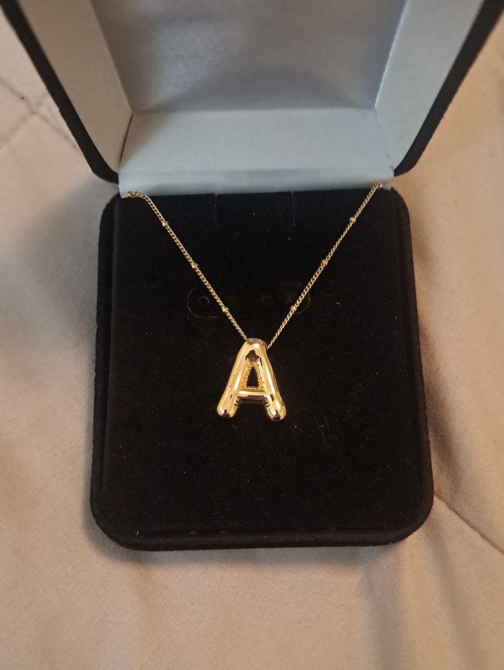 Gold Initial 'A' Pendant Necklace - Women Jewelry